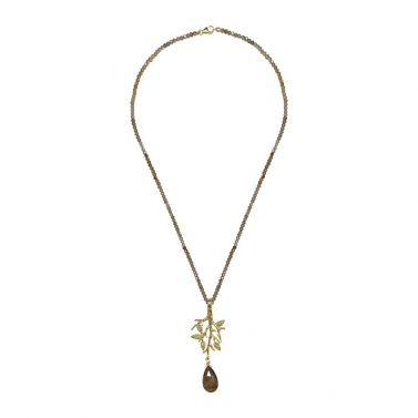 COLLAR ORO Y CUARZO FORMENTOR